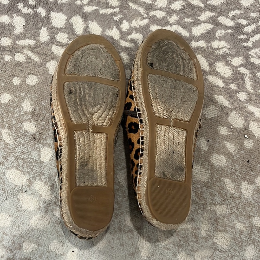 Tory Burch Leopard Print Espadrille Flats - Brown Black - Picture 4 of 4